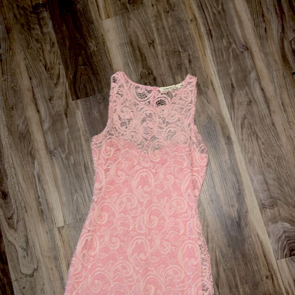 Rosy pink lace dress from Liberty Love. Size M